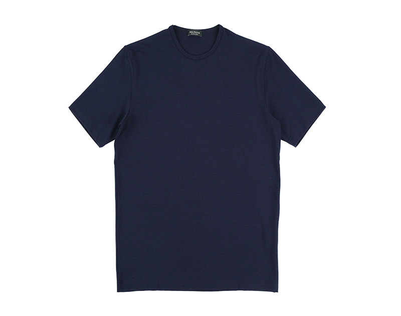 [PHIL PETTER] 네이비 숏 슬리브 스트레치 크루넥 티셔츠